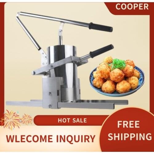 Make Pork Vegetable Ball Machine Fried Balls Machine Shrimp Ball Dough Making Machine Meatball Mold Tool Manual Meatball Machine