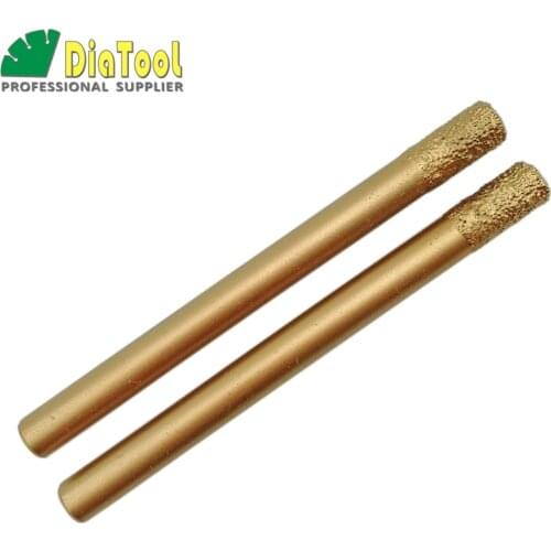 SHDIATOOL 2pcs 10/20MM CNC Vaccum Brazed Diamond engraving bits router bits cylinder flat end mill marble granite natural stone