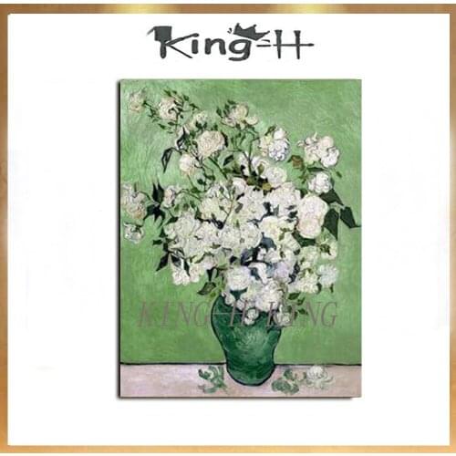Orchid vase with iris Vincent van gogh painting breeding high quality home decor hand-painted decorative lobby porch corridor
