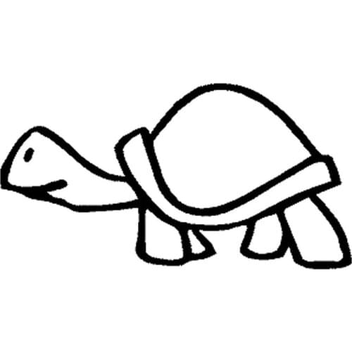 12cm*6.4cm Turtle Fun window Motorcycle Vinyl Stickers Decals