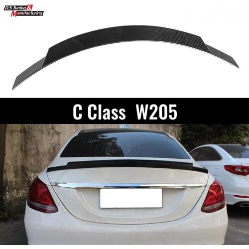 For C class C W205 2 Door Coupe 2015-2018 C205 Car Rear Wing Spoiler Carbon Spoiler