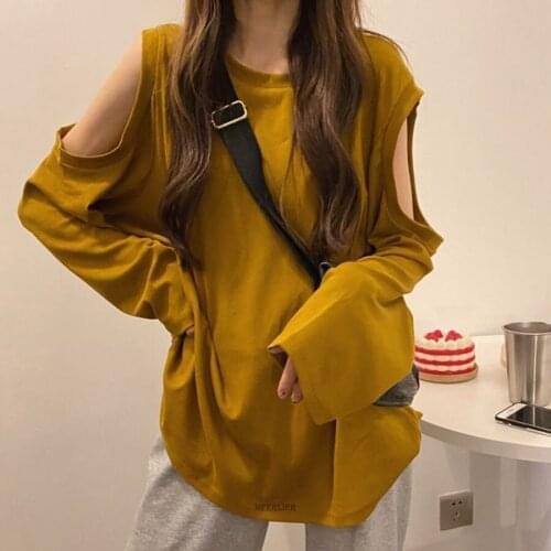 Plus Size 6XL 150KG Autumn Women T Shirts Long Sleeve T shirt Off Shoulder Female Tops Elegant Tshirts Casual Tops