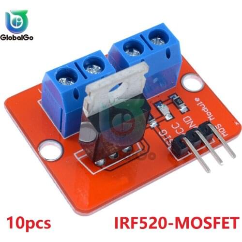 10pcs/Lot IRF520-MOSFET Smart Electronics 0-24V Top Mosfet Button IRF520 MOS Driver Module For Arduino Driver Module
