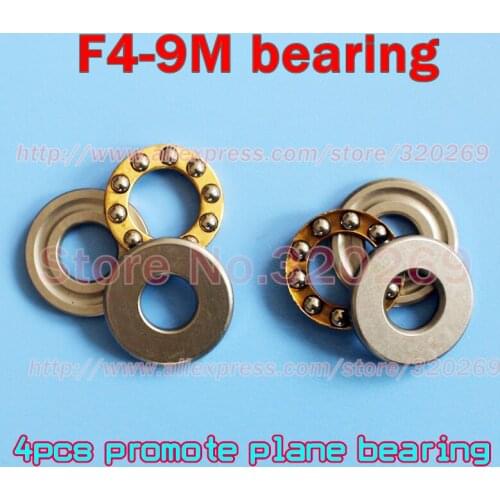 4pcs F4-9M 4*9*4mm Axial Shaft Thrust Ball Bearing Assembly Plane