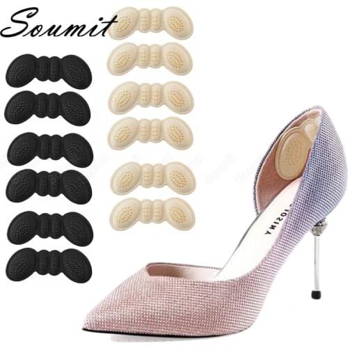 6 Pairs Heel Cushion for Women High Heels Liner Grip Insole Adhesive Stickers Protector Foot Pain Relief Care Inserts Shoes Pads