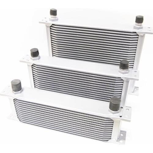 AN10 Aluminum Radiator 7/10/13/16/19/25/30 Rows British Type Car Engine Oil Cooler Cooling Radiator Replacement Universal Cooler