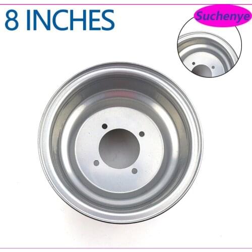 ATV 8 inch Steel Rim Motorcycle 8 inch Front 18x9.50-8 Rear Wheel 19x7-8 kart Tire Small 4-hole Iron Wheel Hub Rear Wheel