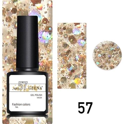 Geena 7ML Shining Nail-Gel Glitter UV LED Lamp Nail Vanishes Gel-Polish