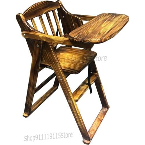 Baby Dining Chair Children Dining Table Children Dining Chair Folding Bb Stool Dining Chair Solid Wood Safety Baby Dining Chair