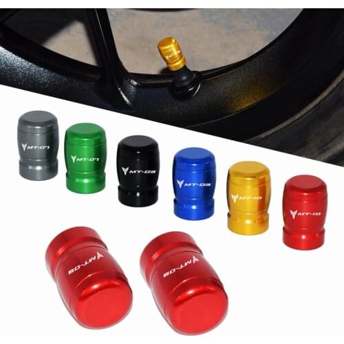 For YAMAHA MT09 MT07 MT10 MT03 MT 09 07 03 10 MT-09 MT-07 MT-10 MT-03 Motorcycle Accessories Wheel Tire Valve Air Port stem caps
