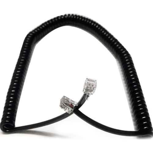 24awg Crystal Head Elasticity Wire 8 core Strander Signal Cable Twisted Pair Shielded Cable Stretch Telephone Wire Undraw 3-10m