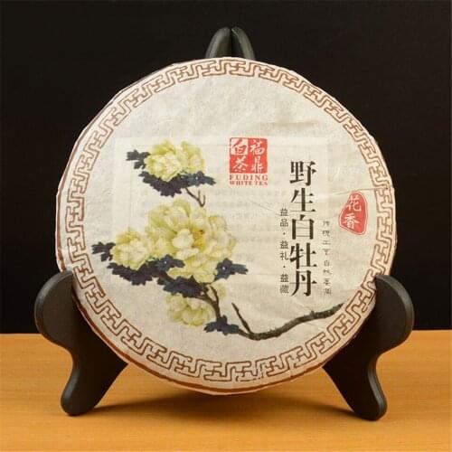 Fuding White Peony White Chinese Tea 2018 Peony King White Chinese Tea Bai Cha Cake 300g