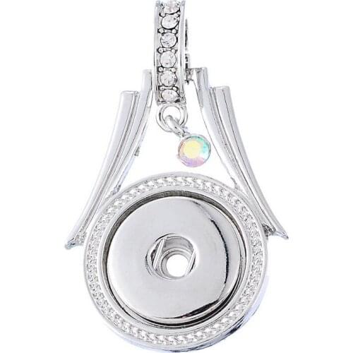 Hot sale beautiful Charm DIY Snap Button Pendant Necklace fit 18MM/20MM snap buttons DIY fittings Fashion wholesale XL0060