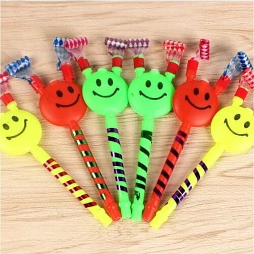 Classic toys Toy Smiling Face Telescopic Whistle Action Figure Funny Gadgets for Kids Toys Beauty Gift Joke