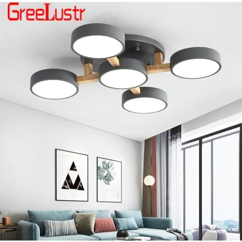 Creative Art Wooden LED Chandelier Light Nordic Loft Chandeliers for Bedroom Living Room Modern Ceiling Lamp Luminaire Fixtures