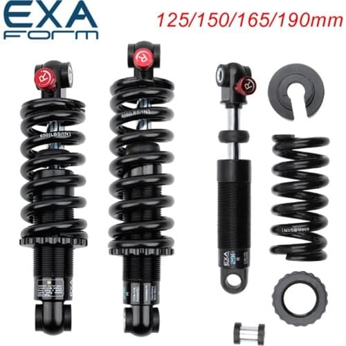 KS bicycle rear shock absorber hydraulic spring damping adjustable 125/150/165 / 190mm mtb soft tail shock absorber