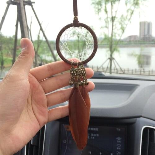 Fashion Tassel Native America Indian Dream Catcher Feather Decor Car Hanging Small dream catcher decoration Free Shipping