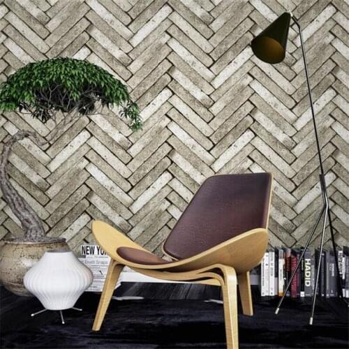 Beibehang Retro Vintage Fake Brick Wallpaper Barber Shop Cafe Bar Restaurant Culture Stone Red Brick Wallpaper Papel De Parede