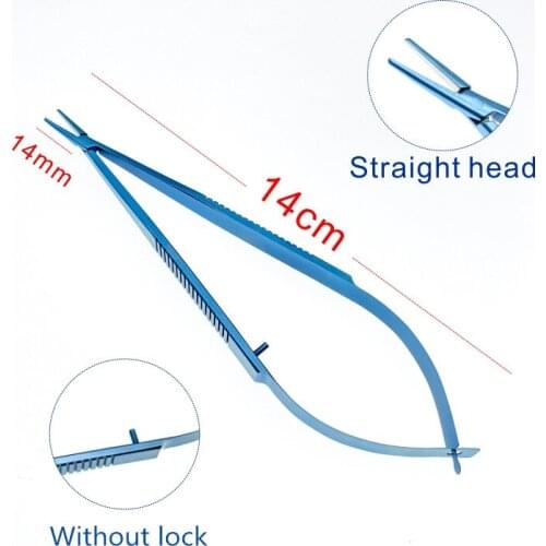 Titanium Castroviejo Needle Holder 140mm without lock Dental instrument