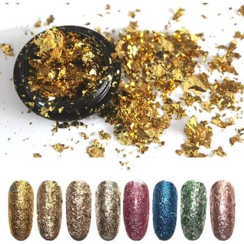 Colorful Foil Chaff Flakes Confetti Leaf For Epoxy Resin Fillings DIY Craft Face Nail Art Materials Foil Paper Jewelry Making