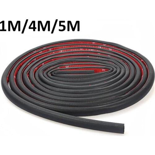 Universal Car Seal Strip 1M/4M/5M Optional Motor Door Small D-Shape Rubber Seal Weather Strip OEM Hollow Car Accessories