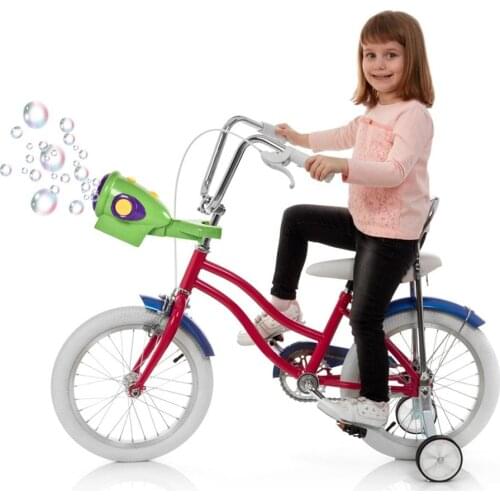Bubble Blower Machine Toy Kids Bike Bubble Machine Kids Electric Soap Bubble Blower Fart Blowing Bubble Machine