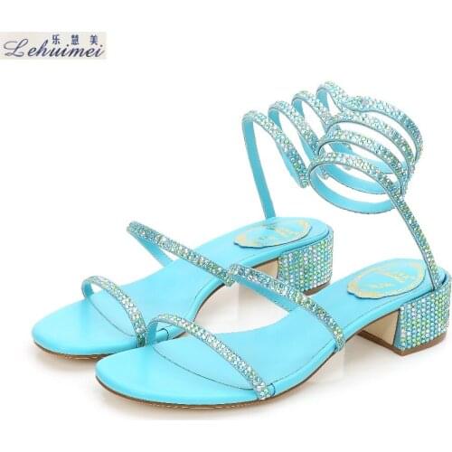 Woman Sandals Women Shoes Rhinestones Chains Gladiator Flat Sandals Crystal fashion lady party beach party wedding shoes