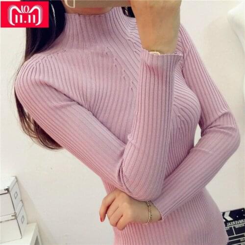 Sweater Women Jumper On Sale Autumn Winter Women Sweater High Elastic Turtleneck Slim Sexy Tight Bottoming Knitted Pullovers