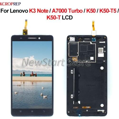 For Lenovo K3 Note A7000 Turbo K50 K50-T5 K50-T LCD Display Touch Screen Digitizer Assembly For Lenovo K3Note lcd 5.5" No Frame