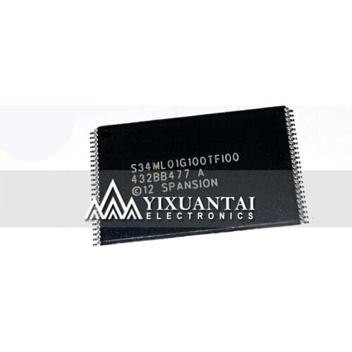 1pcs/lot S34ML01G100TFI000 S34ML01G100TFI00 S34ML01G TSOP48 100%NEW and ORIGINAL