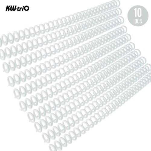10pcs 85 Sheets 30-Hole Plastic Loose Leaf Binders Ring Binding Spines Combs Capacity for DIY Notebook Album Office Supplies