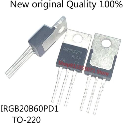 10PCS/LOT IRGB20B60PD1 GB20B60PD1 TO-220 600V 20A New spot hot sale