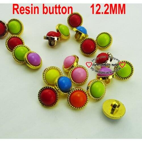 100PCS 12.2MM mixed pearl new RESIN buttons coat kids sewing clothes accessories R-253a