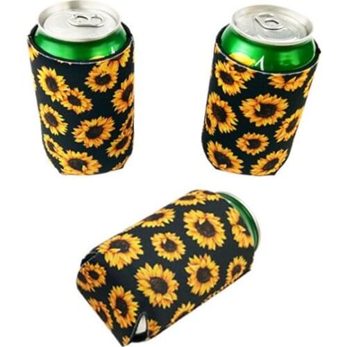 12 Pcs 330 Ml Oz 12 Sunflower Mangoes Neoprene Beer Soda Mango Copper Can Coolers Perfect For Churrasco Weddings And Festivities