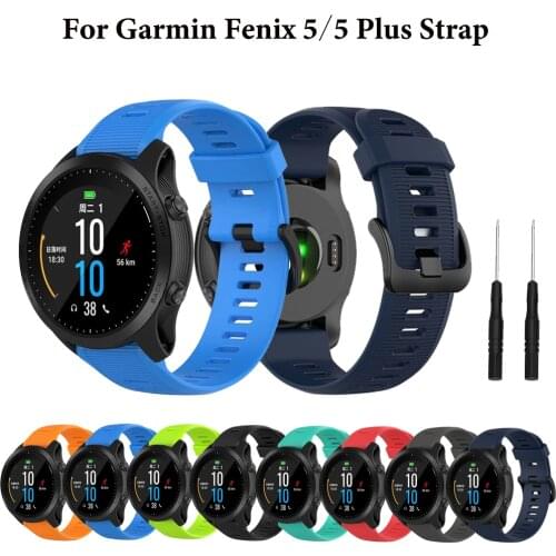 22MM Silicone Watchband Strap for Garmin Fenix 6 Pro Fenix 5 Forerunner 935 945 Sport Wrist Band Strap For Fenix6 Fenix5 Watch