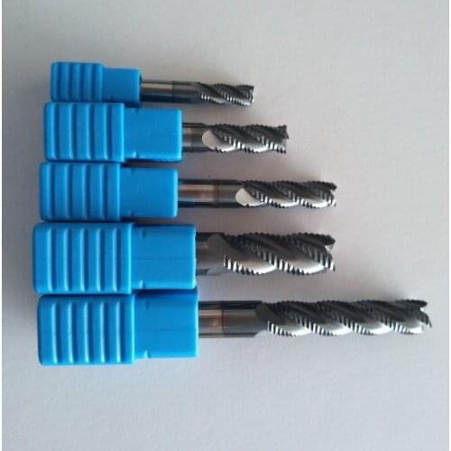 4mm/6mm/8mm/10mm/12mm 4Flute HRC45/55/60 lengthen Roughing end mill Spiral Bit Milling Tools CNC Corn Endmills Router bits