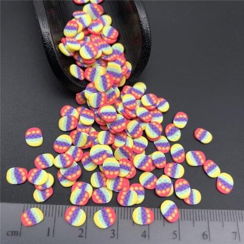 50g Easter Eggs Polymer Clay Sprinkle For Kids Diy ,Soft Clay For Craft Clay/Nail Art/Scrapbook Decoration DIY,Filler