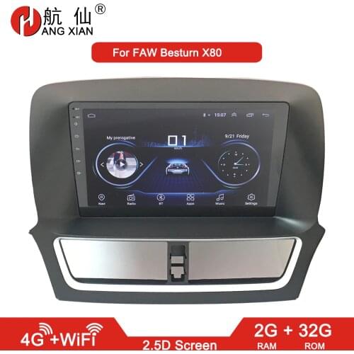 ZHUIHENG 2 din Car radio video for FAW Besturn X80 2017 car dvd GPS navi player car accessory with 2G+32G 4G internet