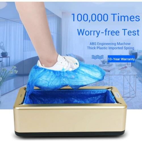 Automatic Shoes Cover Machine Household Stepping Disposable Booties Maker Shoe Film Machine Smart Shoe Cover Dispenser Hand Free