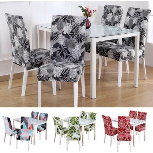 Stretch chair cover for dining room elastic material slipcover for office chair banquet chair armchair protector