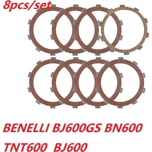 8pcs/lot Motorcycle Friction Clutch plates disc For QJIANG Benelli BJ600GS BN600 TNT600 BJ600 BN BJ TNT 600