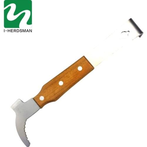 Bee tools Stainless Steel Multifunctional Bee Tools Starting Scraper Bee Knife Beekeeping Wooden Honey Cut Knife