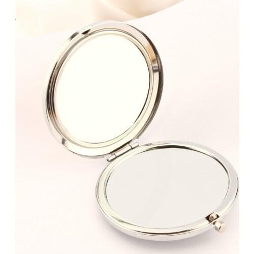 Pocket Mirror Portable Two-side Folding Make Up Mirror Mini Makeup Compact Women Vintage Cosmetic Mirrors For Gift