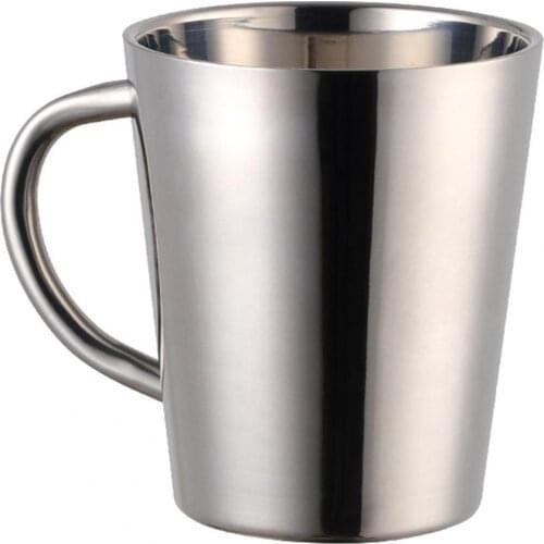 1pc 300ml Coffee Mug Heat Insulation Double Wall Easy to Carry Travel Tumbler Milk Bottle Tea Cups for Home Office Supplies