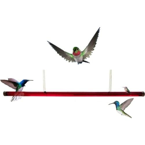 Hummingbird Feeder With Hole Feeding Pipes Birds Easy To Use Red Hanging Long Tube Bird Feeder 40CM/60CM Gardening Tools