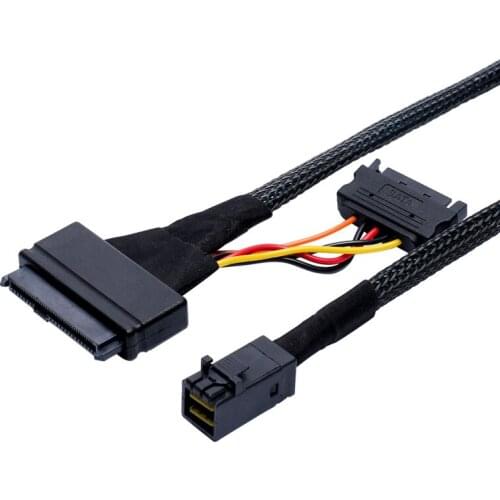 Computer Cables & Connectors HDD Cable HD Mini-SAS (SFF-8643) to U.2 (SFF-8639) Cable for 2.5" NVMe SSD Suppor INTEL 750 U.2 SSD