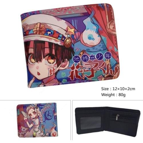 Anime Toilet-Bound Hanako kun Yugi Cartoon Wallet Men Women Short Wallets Fashion Comics PU Coin Purse Cosplay Gift