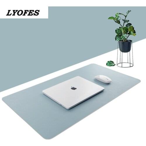 Large Mouse Pad Double-side Usable Portable Gaming Mousepad Laptop Pad PU Leather Desk Pad Grand Mat Gamer Muismat 60x30 80x40cm