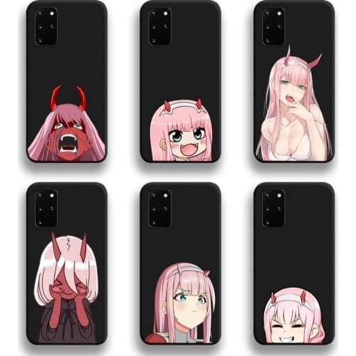 Anime Cute Zero Two Dois Querida Na FRANXX Phone Case For Samsung Galaxy S21 Plus Ultra S20 FE M11 S8 S9 plus S10 5G lite 2020
