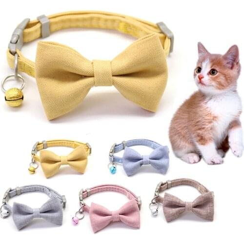 Cute Bow Double Layer Dog Collar Adjustable Soft Dog Leash Collar Set for Small Medium Pet Collar Leash Outdoor Walking